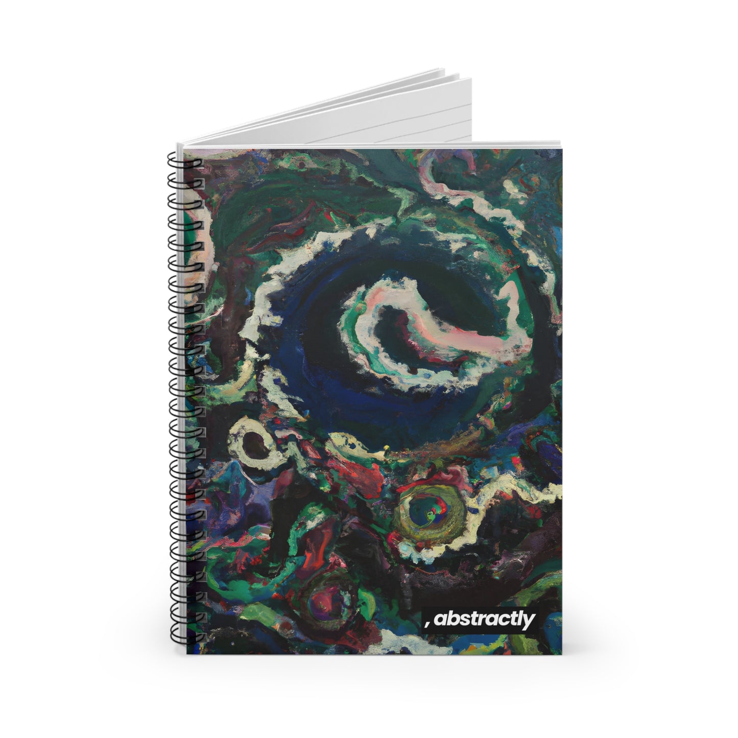 Stellar Silverinium - Chemistry, Abstractly - Spiral Notebook