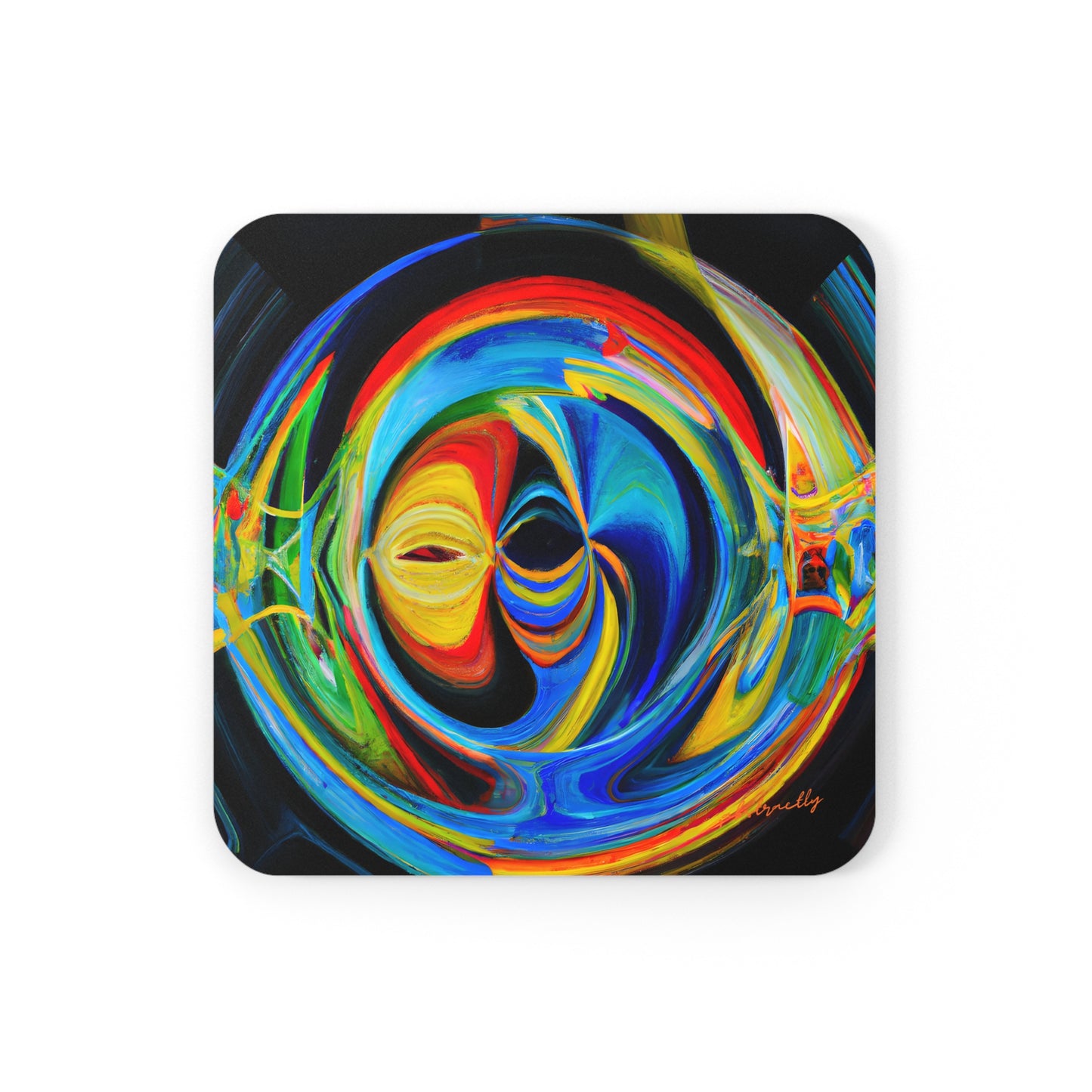 Clarence Strickland - Electric Force, Abstractly - Corkwood Coaster Set of 4