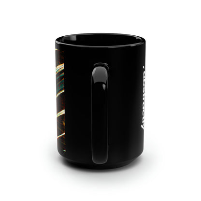 Joyce Lancaster - Electromagnetic Force, Abstractly - Black Ceramic Mug 15oz