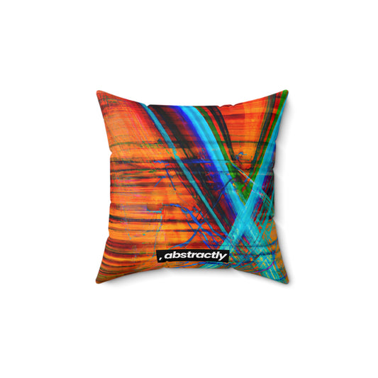 Anastasia Finkelstein - Electromagnetic Force, Abstractly - Faux Suede Throw Pillow