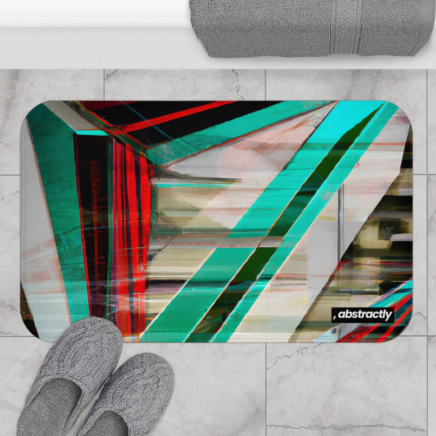 Bonnie Rosenbaum - Electric Force, Abstractly - Bath Mat