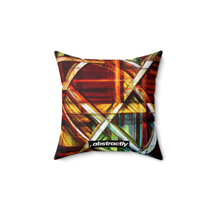 Aurelia Reynolds - Applied Force, Abstractly - Faux Suede Throw Pillow