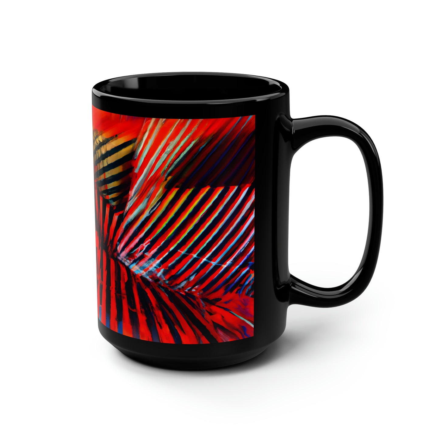 Oliver Maddox - Air Resistance Force, Abstractly - Black Ceramic Mug 15oz