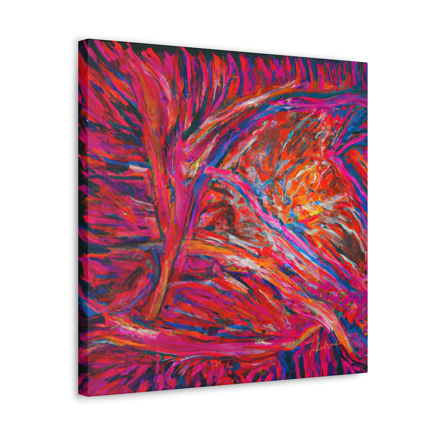 Solarian Crystal Prism - Neon, Abstractly - Canvas