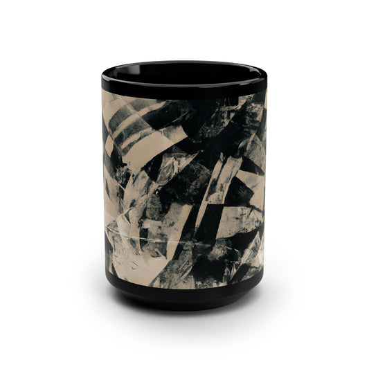 Andrea Sterling - Gravity Force, Abstractly - Black Ceramic Mug 15oz