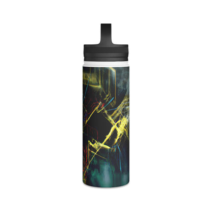 Connie Valdez - Electric Force, Abstractly - Stainless Steel Water Bottle