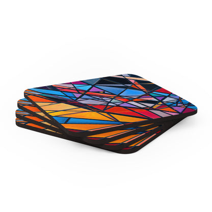 Felix Thornton - Gravity Force, Abstractly - Corkwood Coaster Set of 4