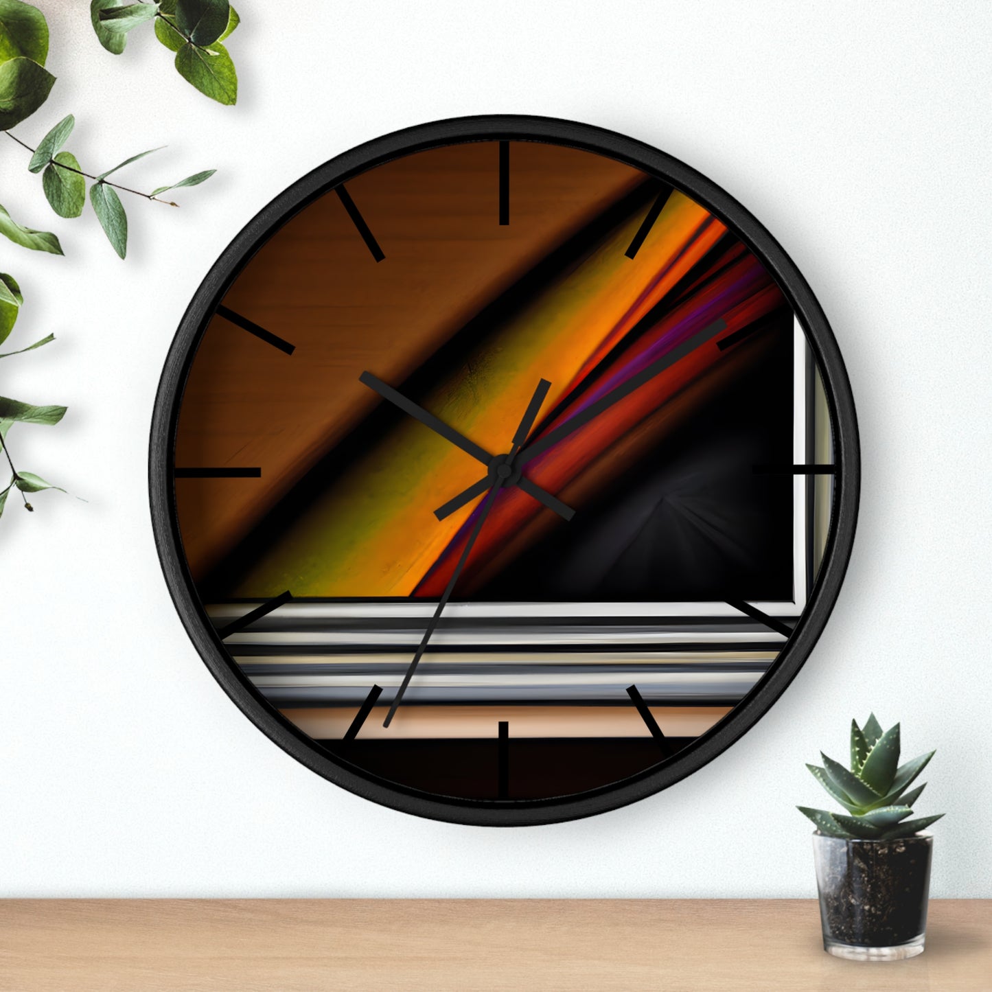 Rowan Abernathy - Spring Force, Abstractly - Wall Clock