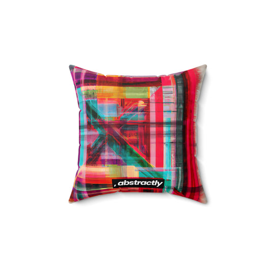 Mildred Hawking - Friction Force, Abstractly - Faux Suede Throw Pillow