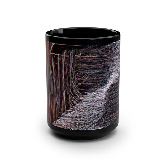 Francis Hardwick - Spring Force, Abstractly - Black Ceramic Mug 15oz