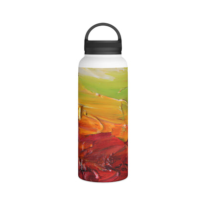 Quantum Crystalinium - Manganese, Abstractly - Stainless Steel Water Bottle