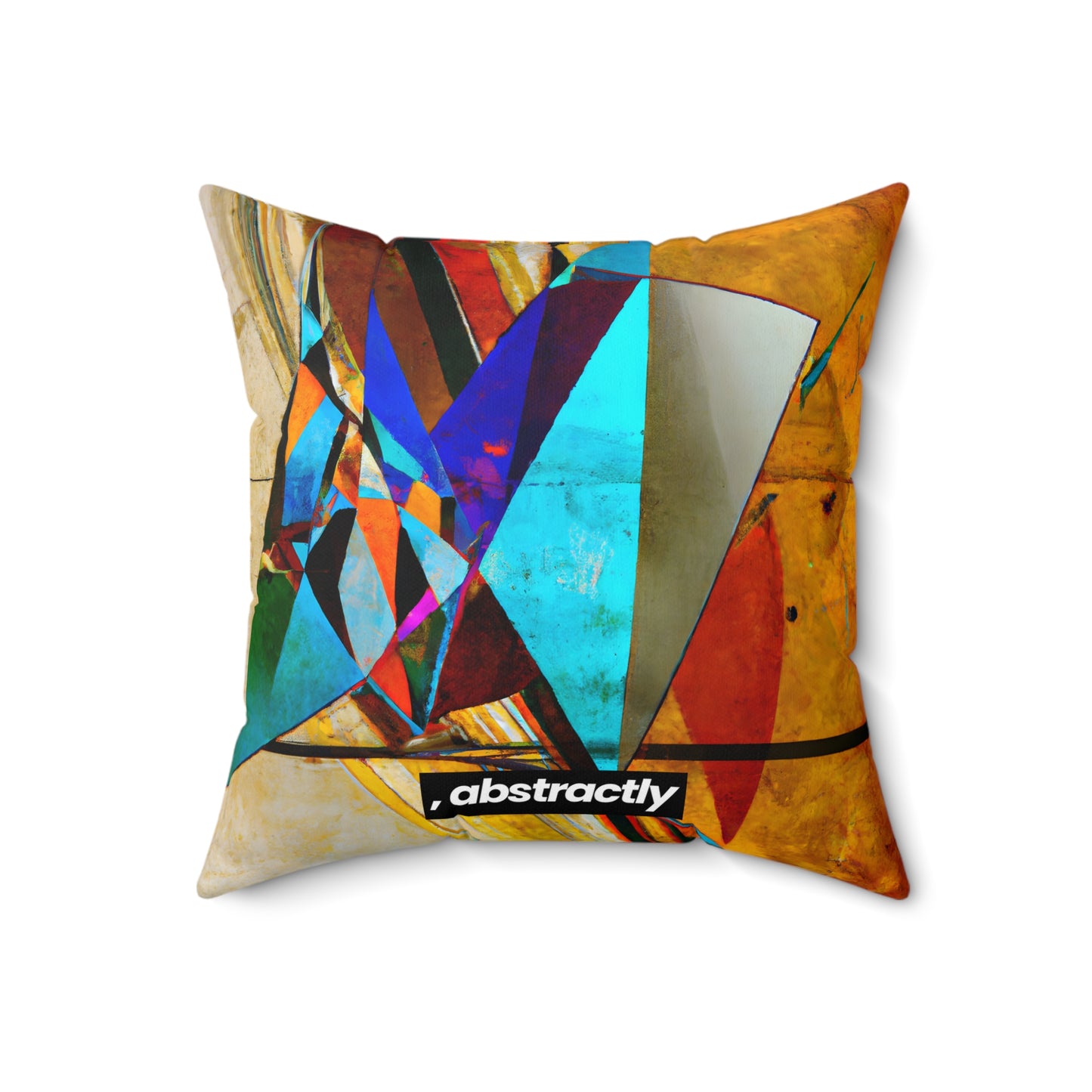 Irene Karlson - Strong Force, Abstractly - Faux Suede Throw Pillow