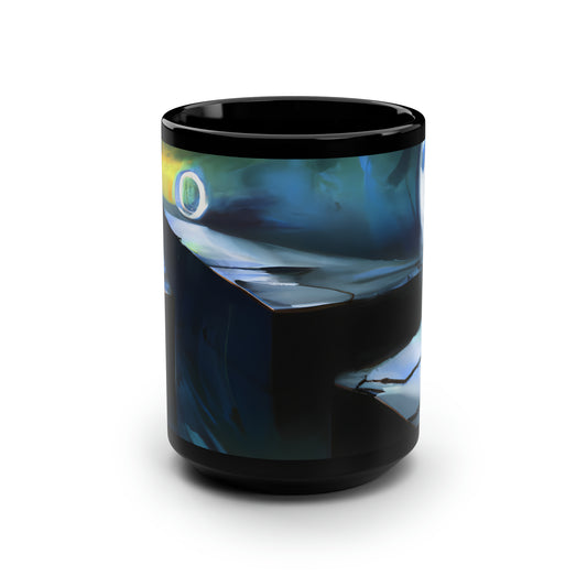 Crystal Audit - Equity, Abstractly - Black Ceramic Mug 15oz