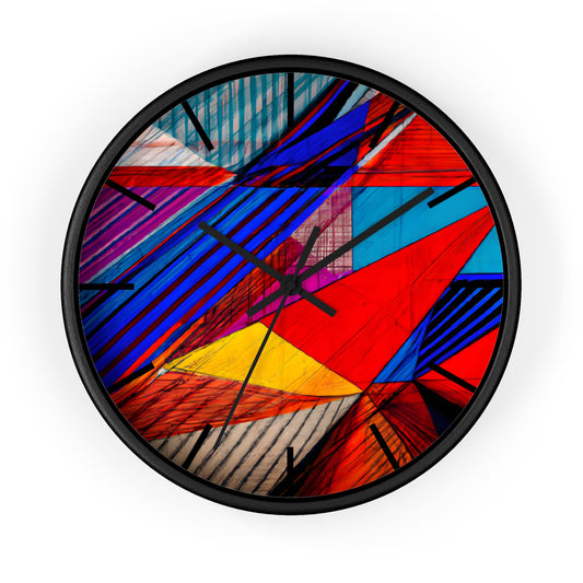 Beverly Weissman - Strong Force, Abstractly - Wall Clock