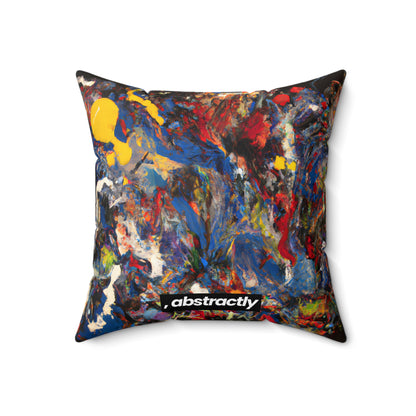 Amber Phosphorus Hexide - Chemistry, Abstractly - Faux Suede Throw Pillow