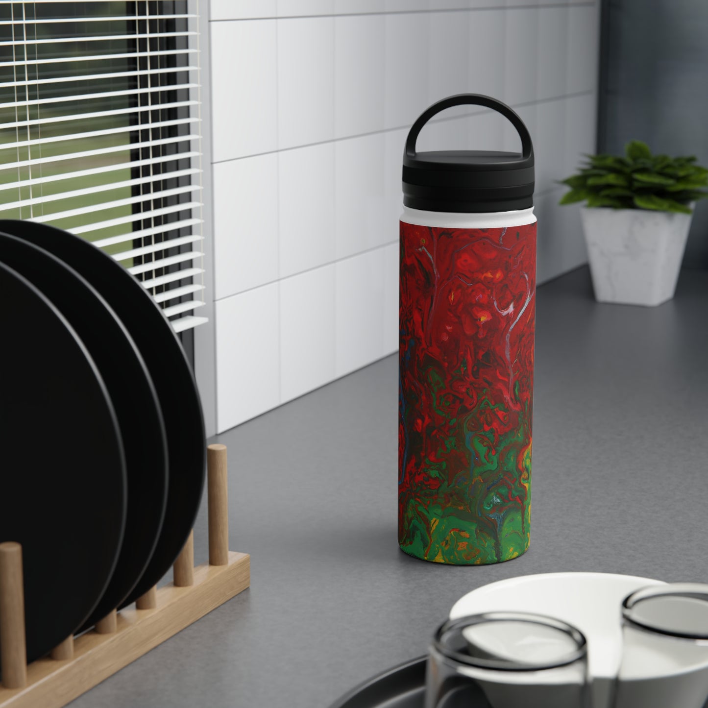 Ionisperse - Chemistry, Abstractly - Stainless Steel Water Bottle