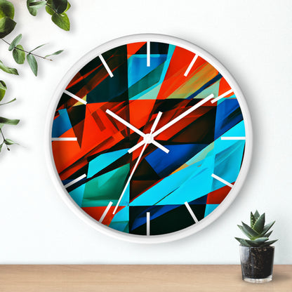 Helen Brandt - Electric Force, Abstractly - Wall Clock