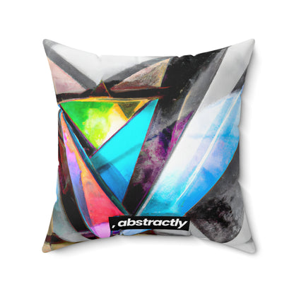 Silvia Pennington - Applied Force, Abstractly - Faux Suede Throw Pillow