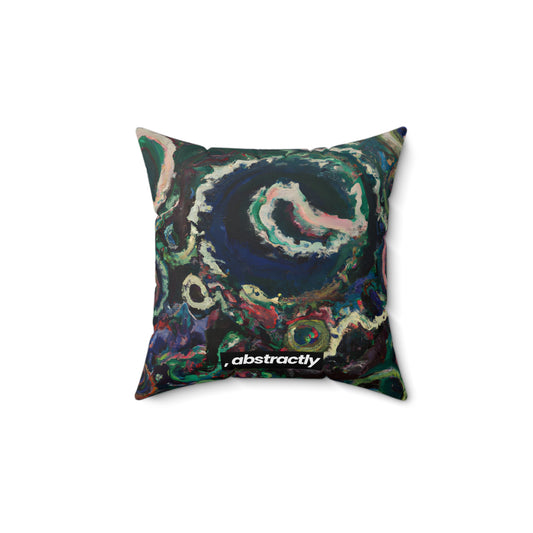 Stellar Silverinium - Chemistry, Abstractly - Faux Suede Throw Pillow