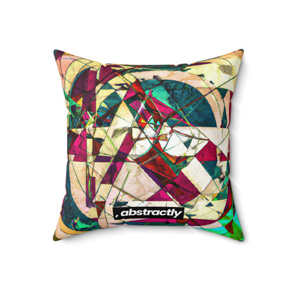 Doris Marshall - Electromagnetic Force, Abstractly - Faux Suede Throw Pillow