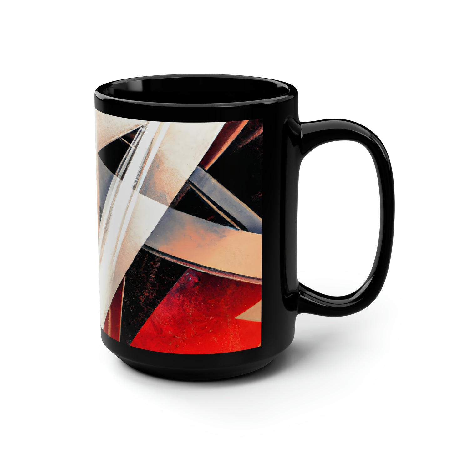 Clara Westbrook - Normal Force, Abstractly - Black Ceramic Mug 15oz