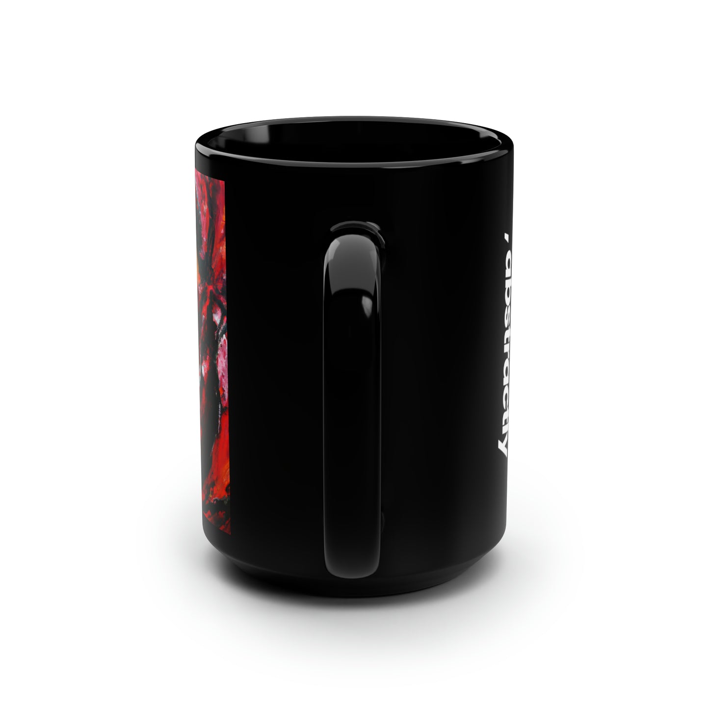 Galaxium Carbonide - Phosphorus, Abstractly - Black Ceramic Mug 15oz