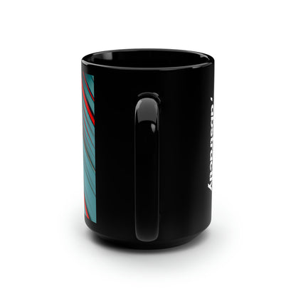 Vivian Bernstein - Air Resistance Force, Abstractly - Black Ceramic Mug 15oz