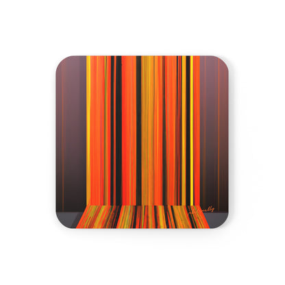 Leonor Fuentes - Normal Force, Abstractly - Corkwood Coaster Set of 4