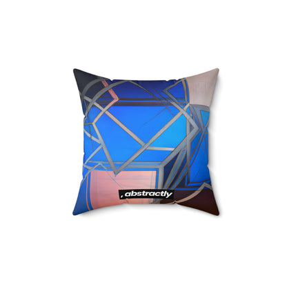 Jean Leventhal - Air Resistance Force, Abstractly - Faux Suede Throw Pillow