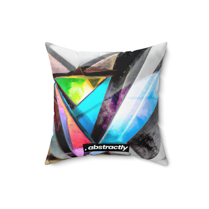 Silvia Pennington - Applied Force, Abstractly - Faux Suede Throw Pillow