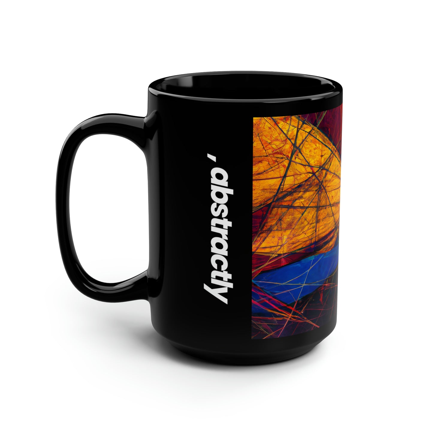 Lillian Thomason - Magnetic Force, Abstractly - Black Ceramic Mug 15oz