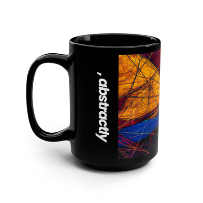 Lillian Thomason - Magnetic Force, Abstractly - Black Ceramic Mug 15oz