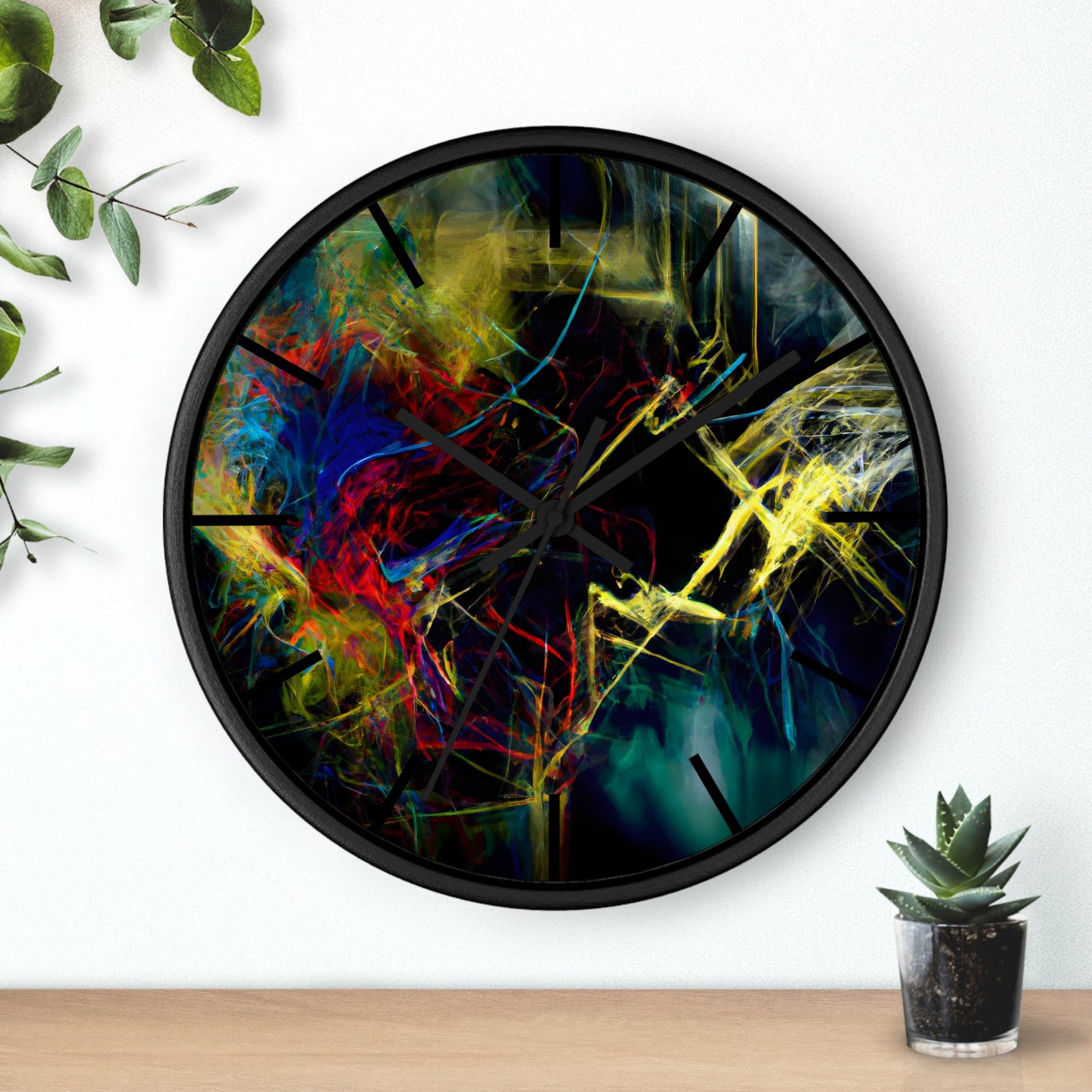 Connie Valdez - Electric Force, Abstractly - Wall Clock