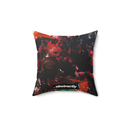 Frostivium Crystalloid - Chemistry, Abstractly - Faux Suede Throw Pillow