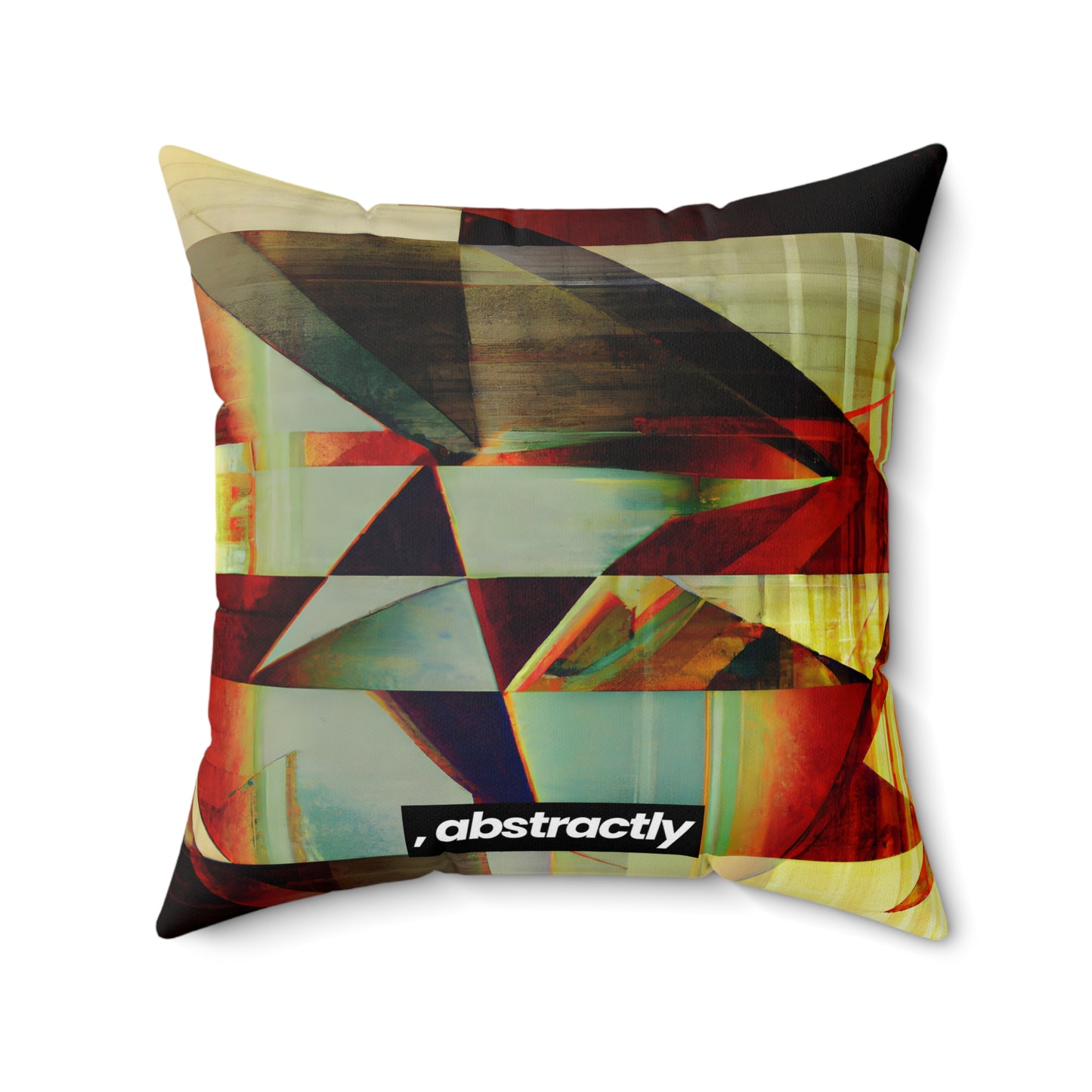 Eugene Bronson - Tension Force, Abstractly - Faux Suede Throw Pillow