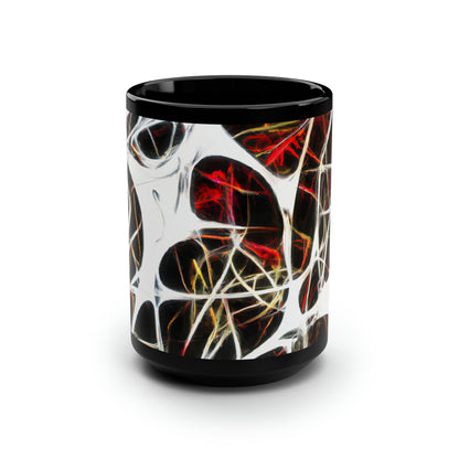 Beatrice Coleman - Electric Force, Abstractly - Black Ceramic Mug 15oz