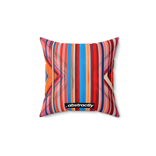 Irene Strauss - Electric Force, Abstractly - Faux Suede Throw Pillow