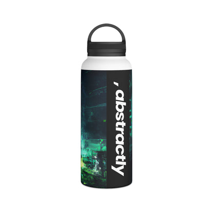 Fiscal Integrity - Liquidity, Abstractly - Stainless Steel Water Bottle