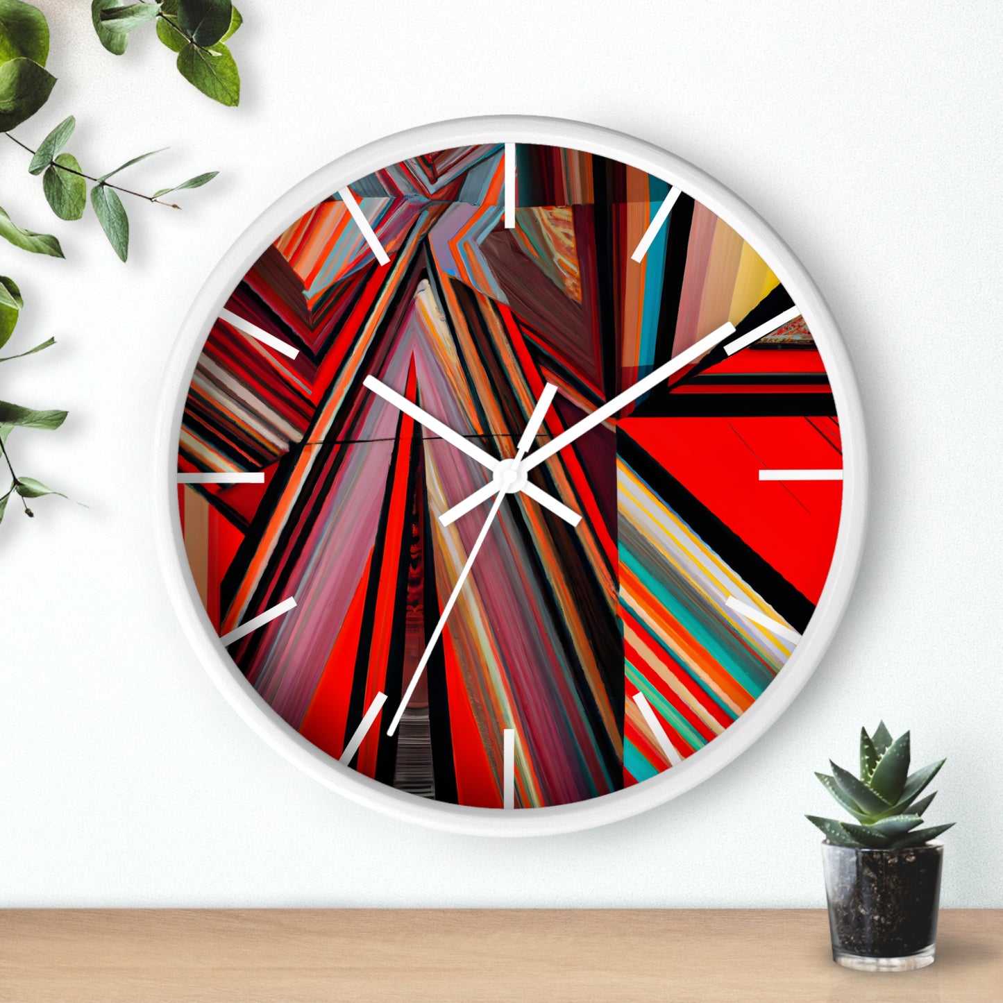 Clara Wentworth - Applied Force, Abstractly - Wall Clock