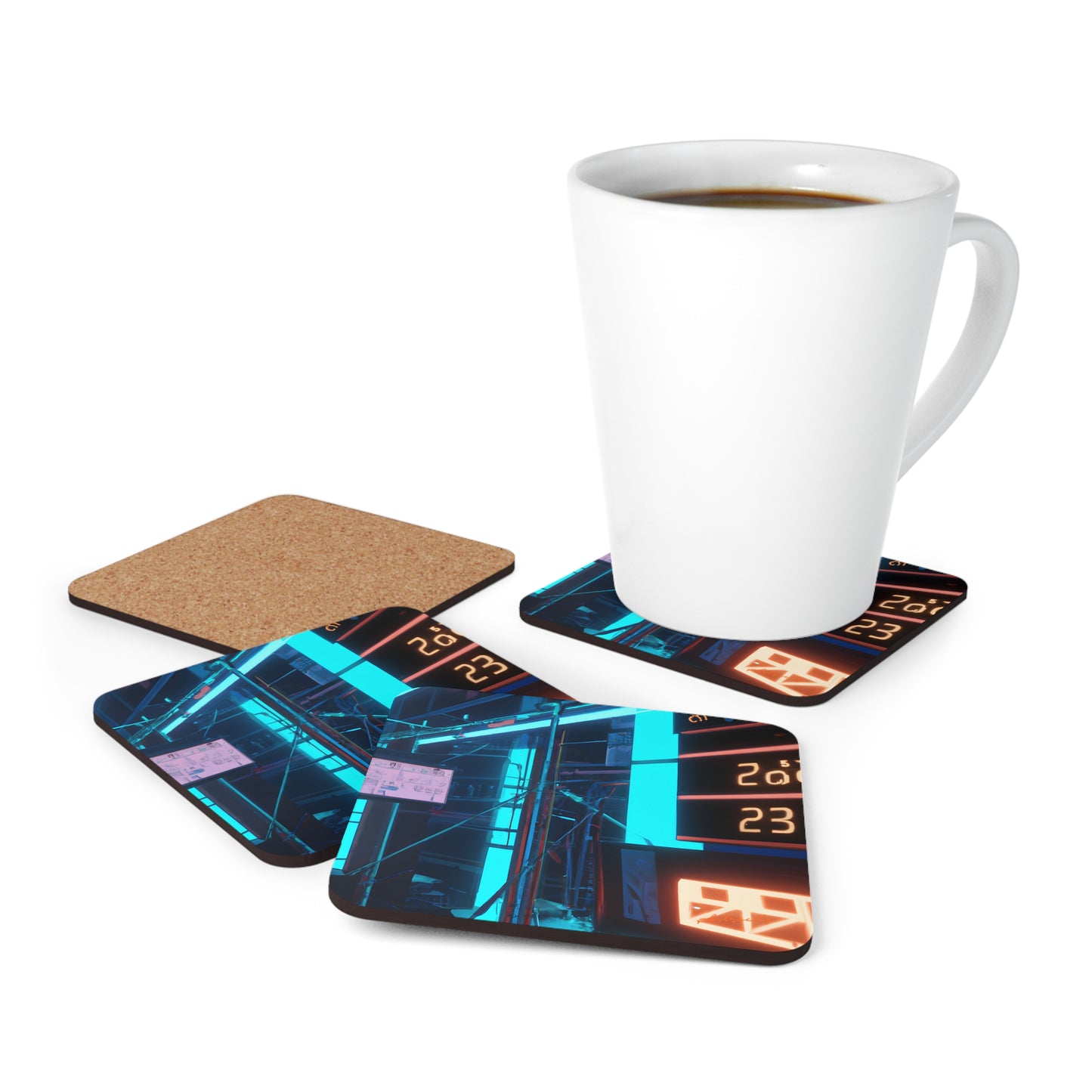 AxisTrust Financial - Cost, Abstractly - Corkwood Coaster Set of 4