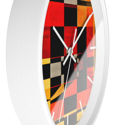 Esther Lowell - Electric Force, Abstractly - Wall Clock