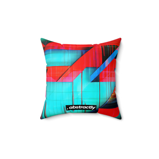 Esther Bernstein - Tension Force, Abstractly - Faux Suede Throw Pillow