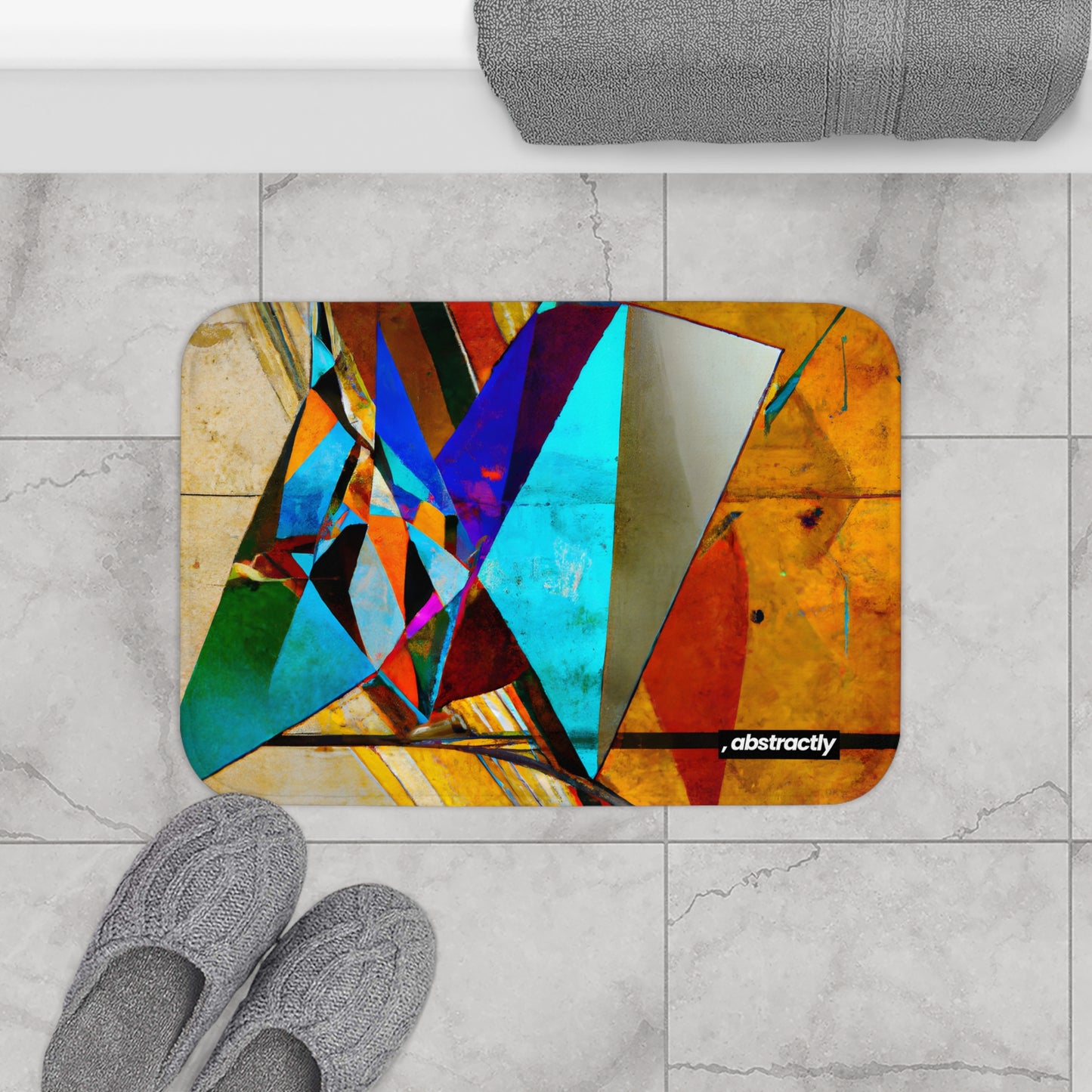 Irene Karlson - Strong Force, Abstractly - Bath Mat