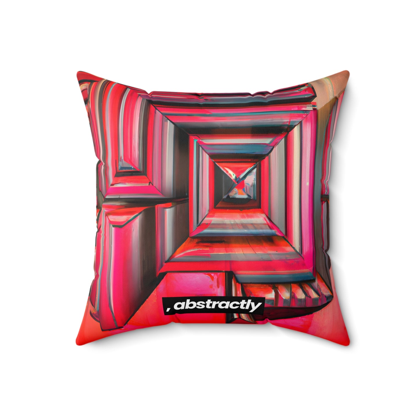 Leon Feldman - Magnetic Force, Abstractly - Faux Suede Throw Pillow