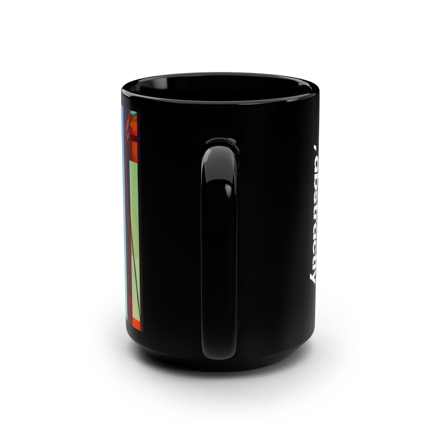 Edward Higgs - Electromagnetic Force, Abstractly - Black Ceramic Mug 15oz