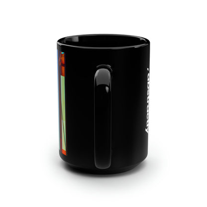 Edward Higgs - Electromagnetic Force, Abstractly - Black Ceramic Mug 15oz