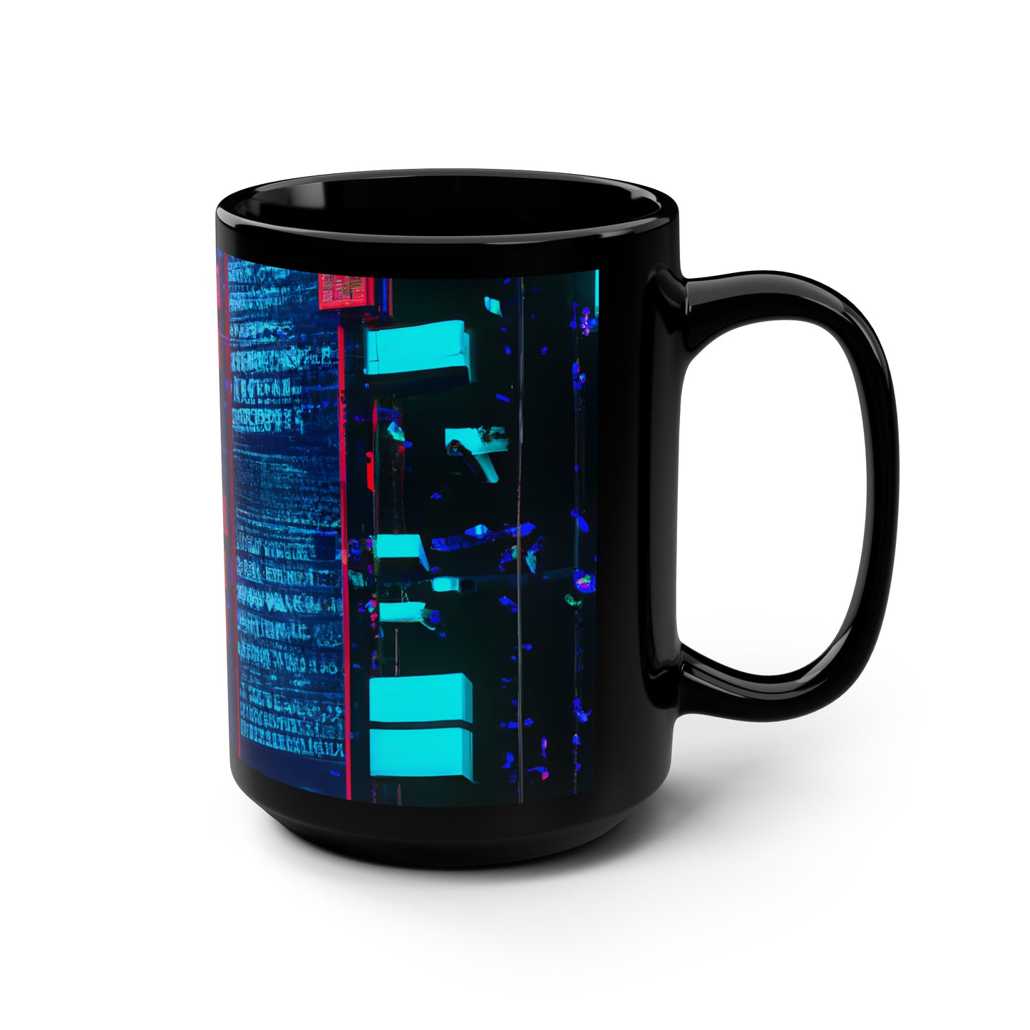 Vantage Ledger - Revenue, Abstractly - Black Ceramic Mug 15oz