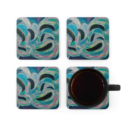 Astro Hydrogenite - Chemistry, Abstractly - Corkwood Coaster Set of 4