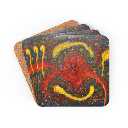 Aeronite Alloy - Chemistry, Abstractly - Corkwood Coaster Set of 4