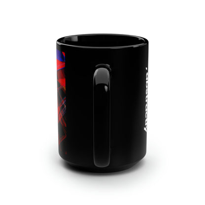 Samuel Wexler - Air Resistance Force, Abstractly - Black Ceramic Mug 15oz